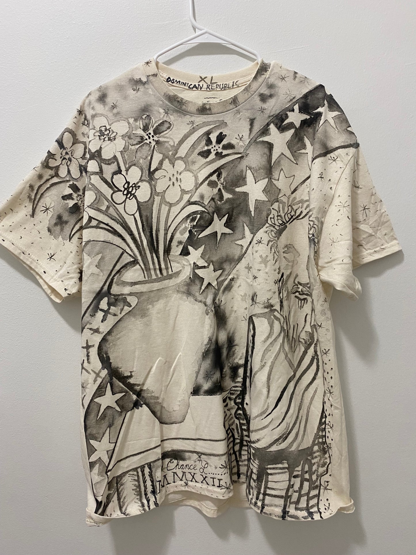 Bust Dreamscape with Flowers and Stars (Size XL)