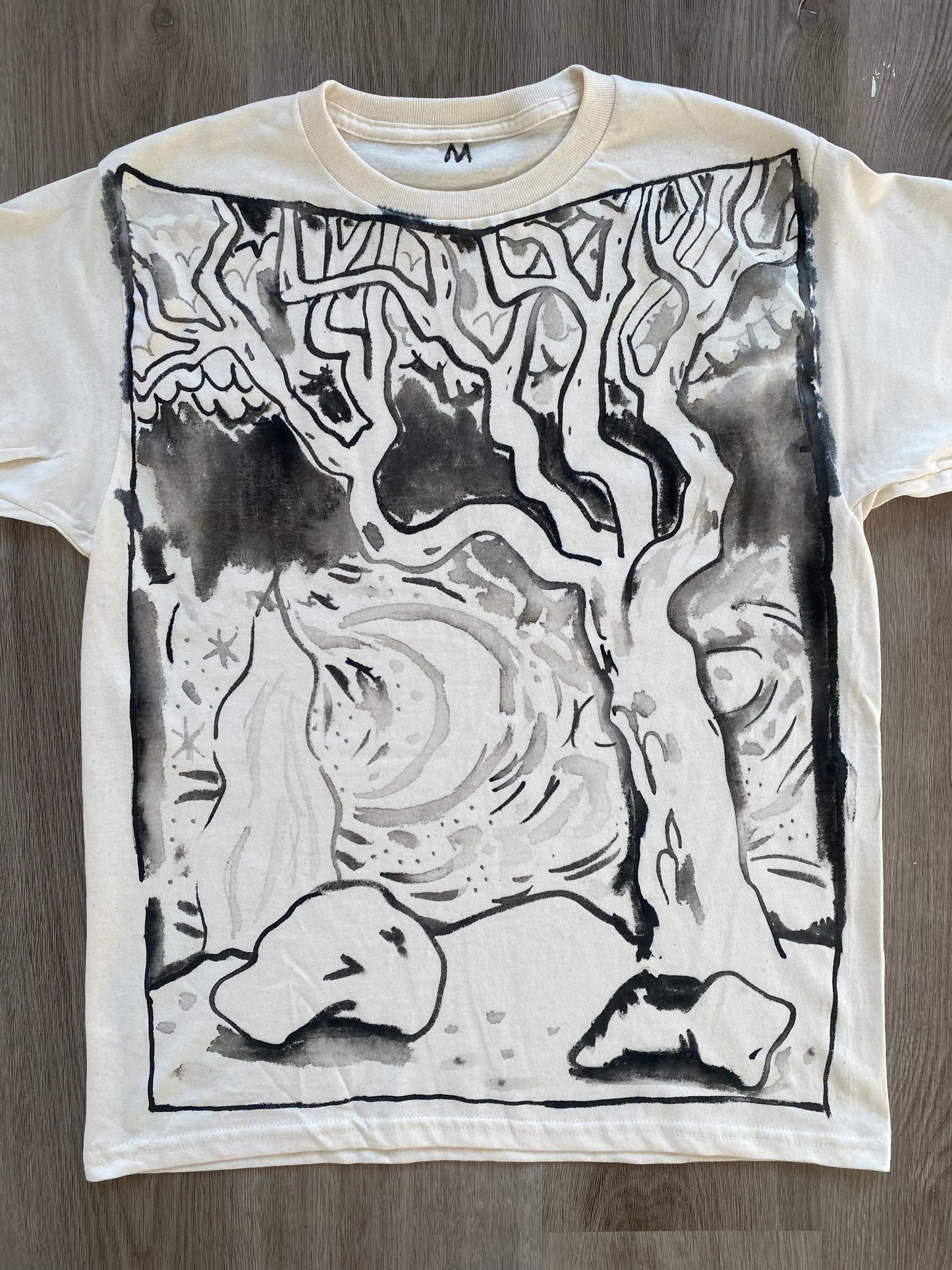 Tree with Rocks and Starry Night (Size M)