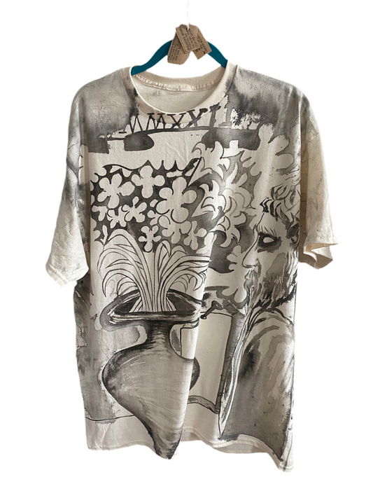 Bust Dreamscape with Flowers and Frame (Size XL)