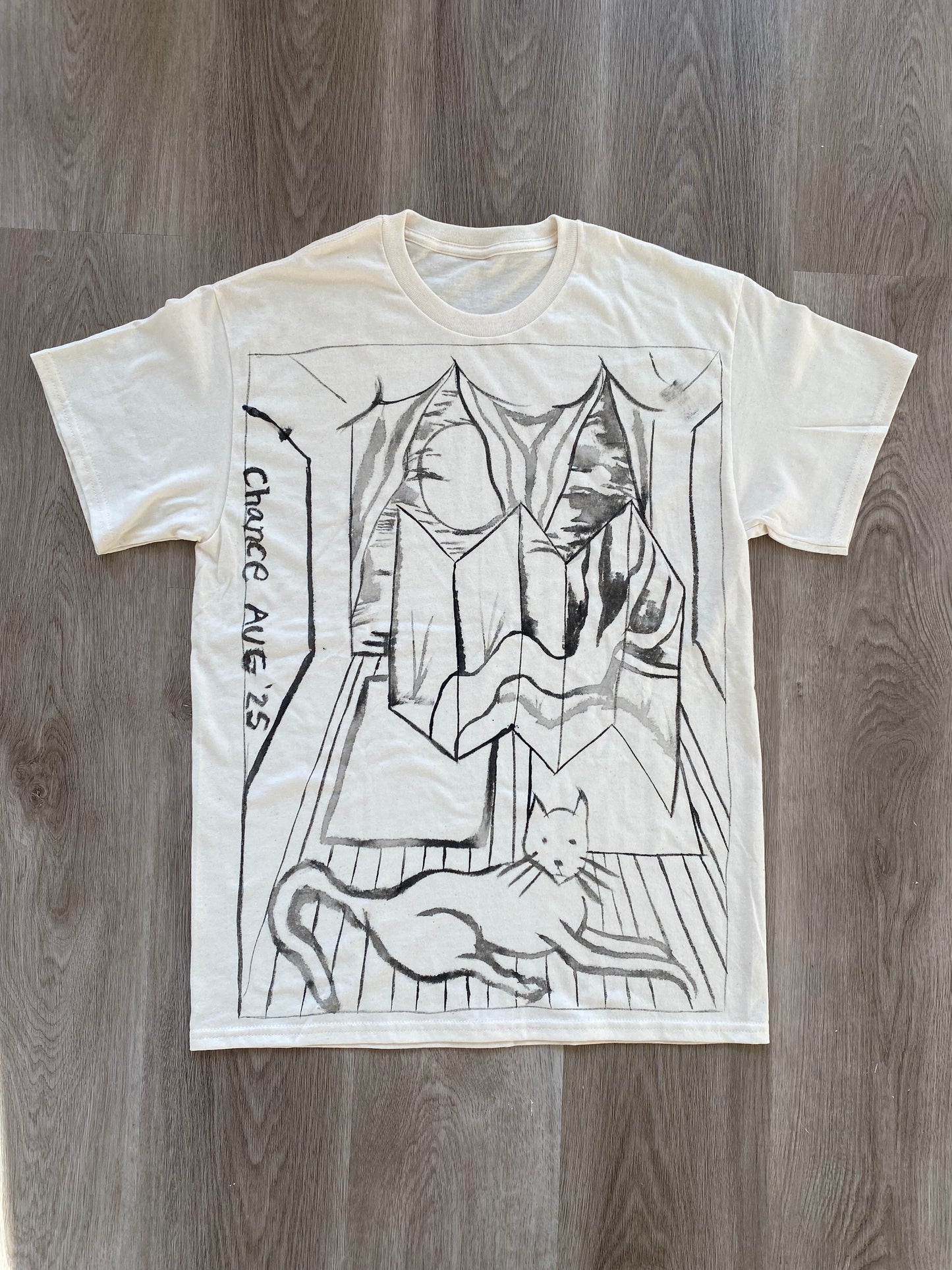 Room with Cat and Screen #1 (Size M)