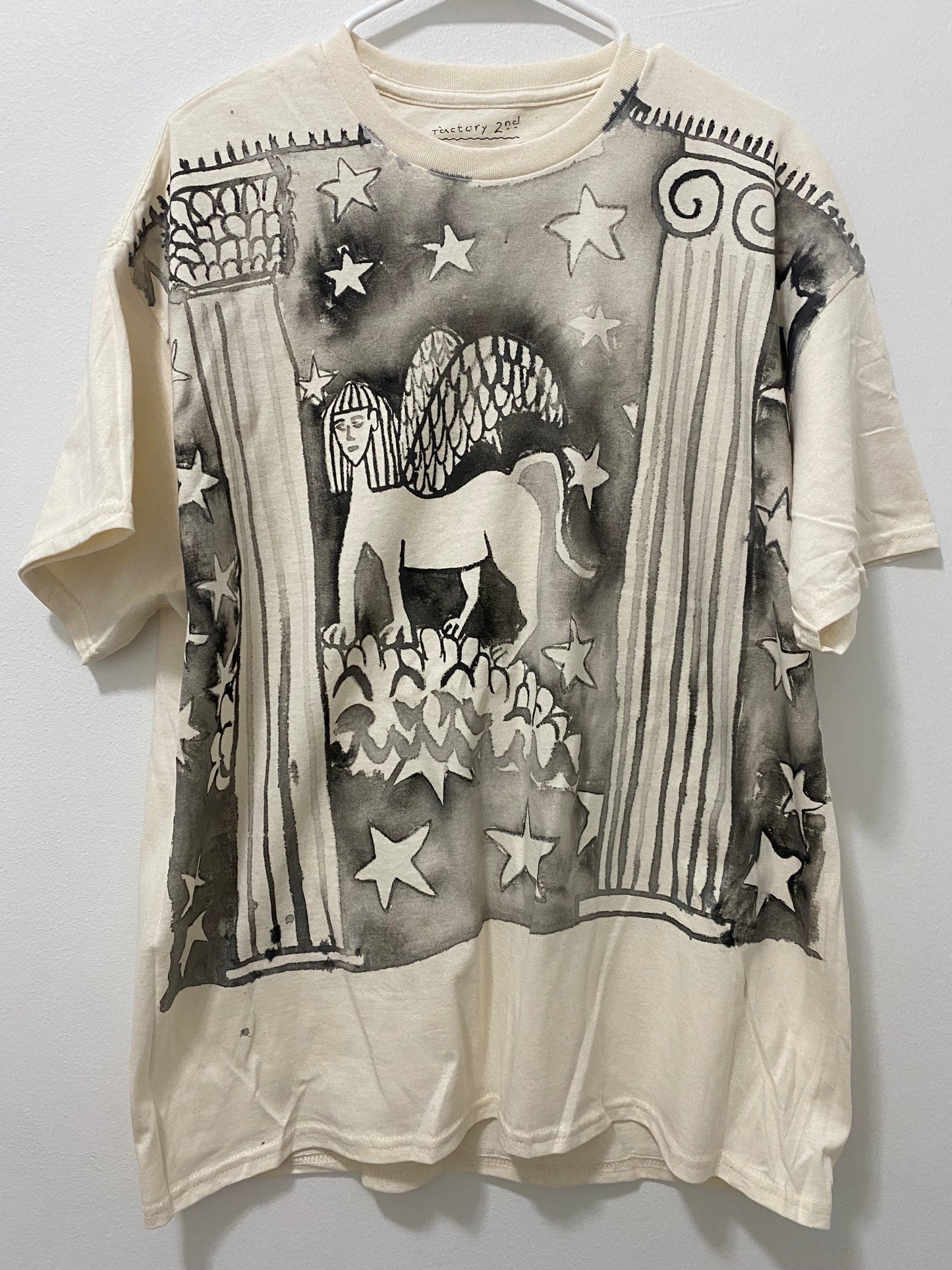 Dreamscape with Sphinx, Columns and Stars (Size XL)
