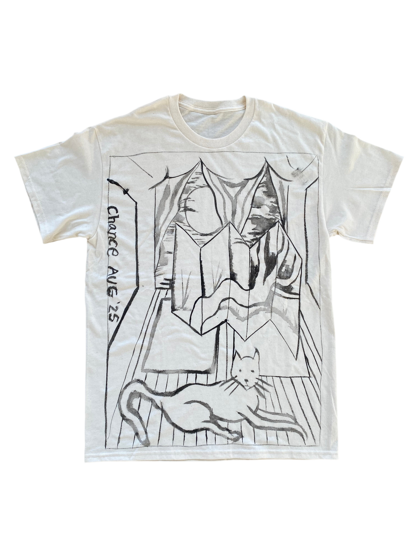 Room with Cat and Screen #1 (Size M)