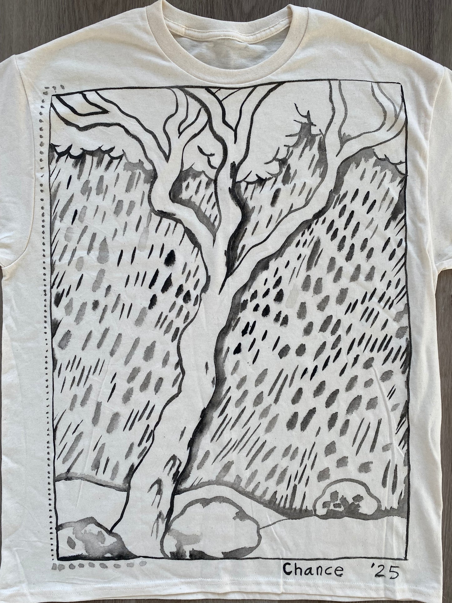 Tree with Rocks and Rain #1 (Size L)
