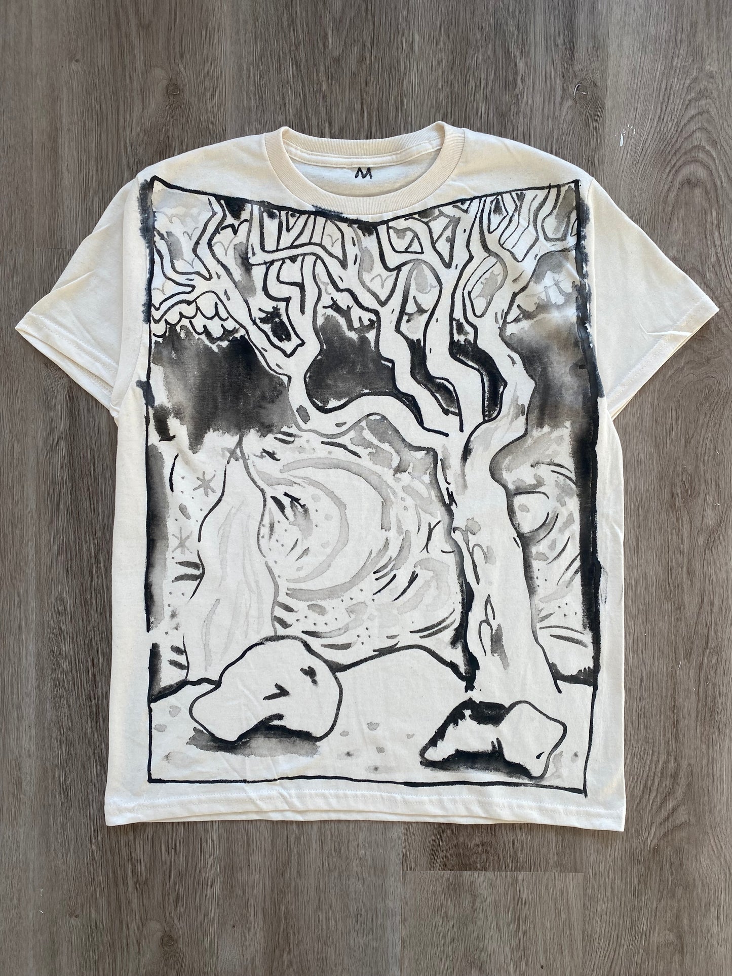 Tree with Rocks and Starry Night (Size M)
