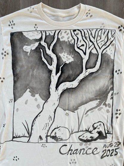 Tree with Rocks and Mountains #1 (Size L)