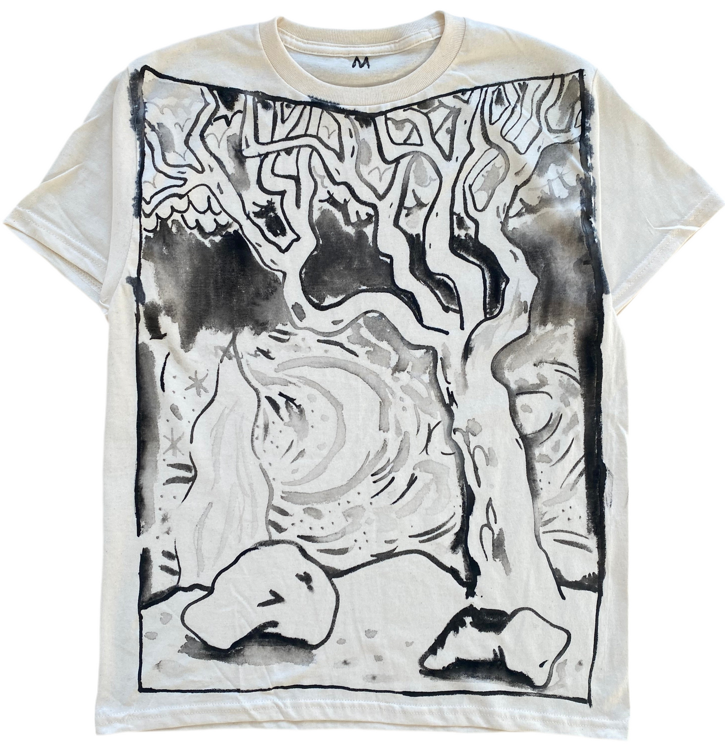 Tree with Rocks and Starry Night (Size M)